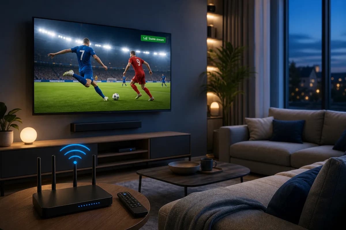 IPTV-streaming på Smart TV med jämn HD-uppspelning utan buffring under live sport